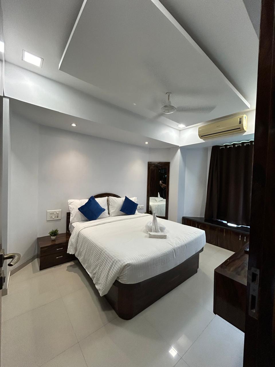 Bedroom wide view