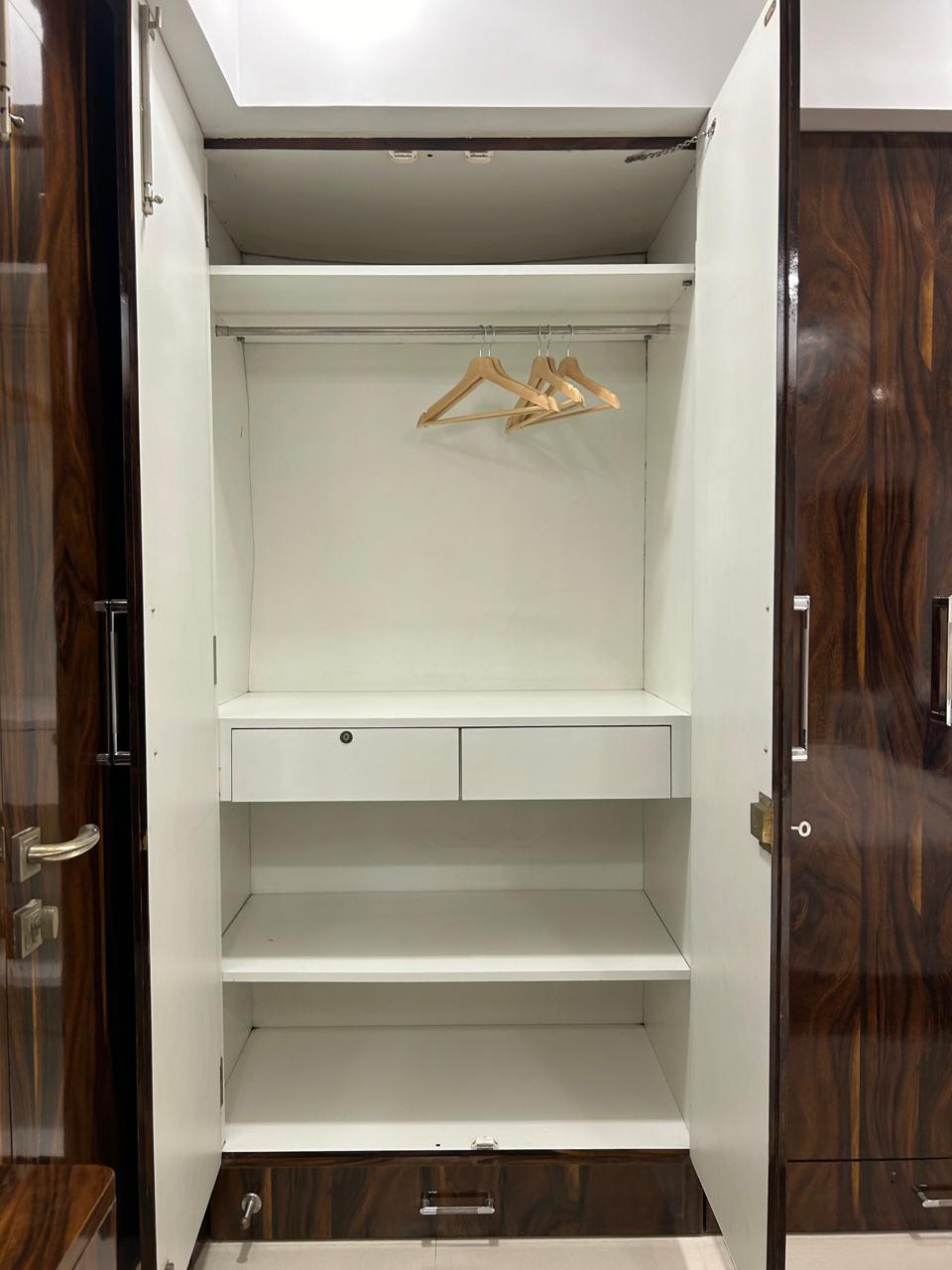 Open wardrobe